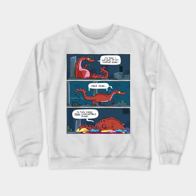Comfort zone Crewneck Sweatshirt by Slack Wyrm